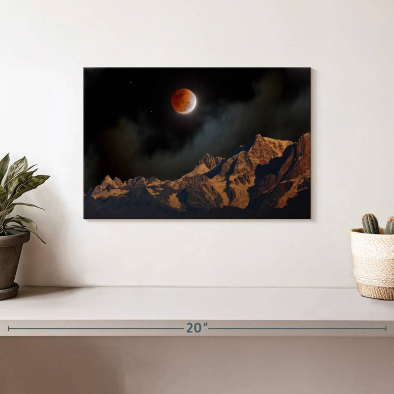 Oberle Himalayan Lunar Eclipse, 8" H x 12" W