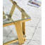 Table basse rectangulaire 47,50 "en acier inoxydable-943763801