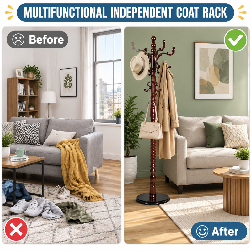 Solid Wood Freestanding 14 - Hook