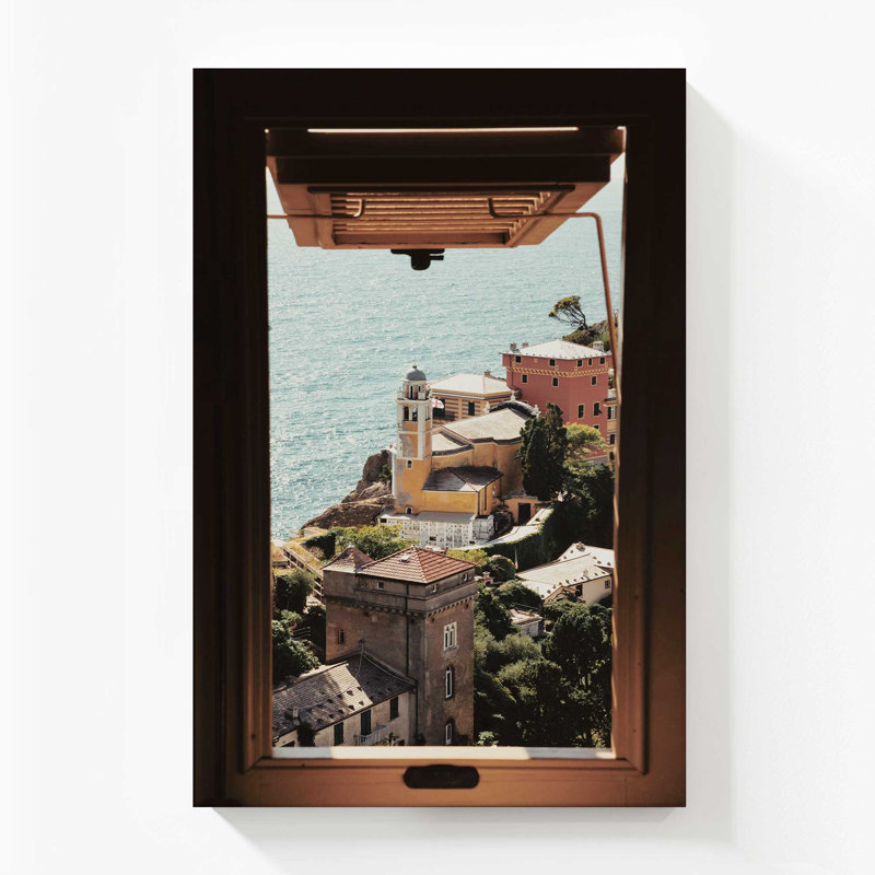Window to the Sea Rolled Canvas Print, 72" H x 48" W x 1.25" D, Stretched Canvas