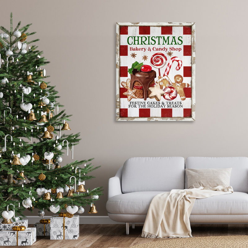 Art mural sur toile Christmas Bakery & Candy par Creatif Belle, H 48 po x l 48 po