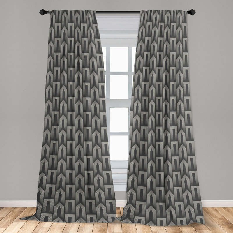 Semi Sheer Curtain Pair, 28" W x 63" L
