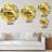 Golden Cloth Pattern - Modern Wall Clock-34141246