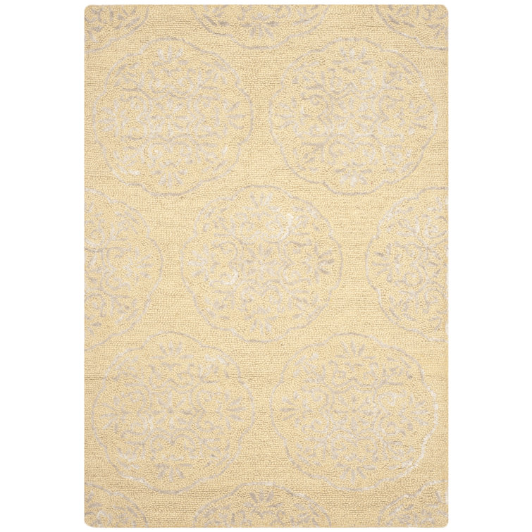 Harger Hand Tufted Wool Damask Rug