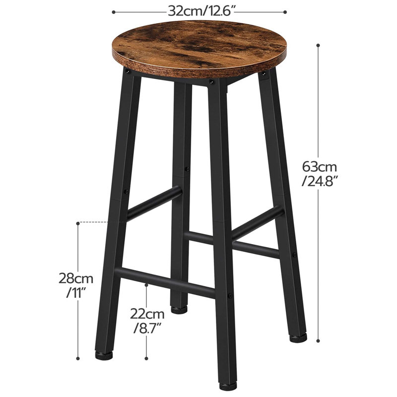 Bigvai Counter Stool with Metal Frame
