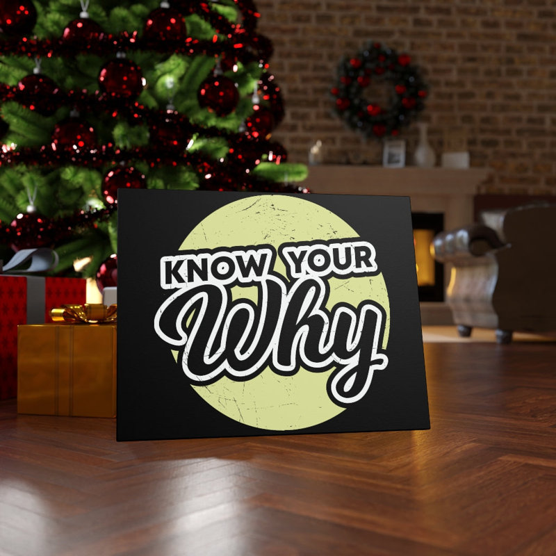 Know Your Why - Wrapped Canvas Print