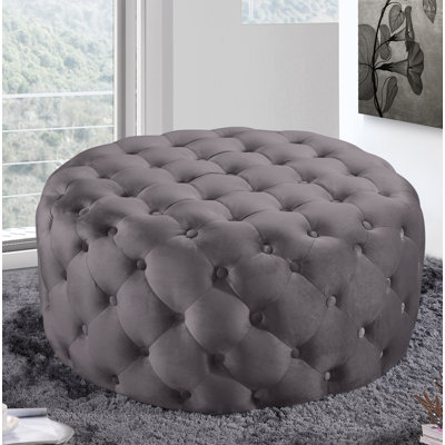 Plattsburgh Velvet Ottoman