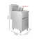 HOCCOT Commercial Deep Fryer with 4 Tube Burners, Stainless Steel Gas Floor Fryer, with 2 Baskets