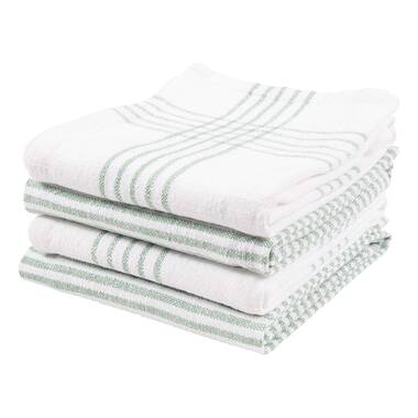  MARTHA STEWART Lint-Free Kitchen Towel 3-Pack Set, Iris,  18x28 : Health & Household