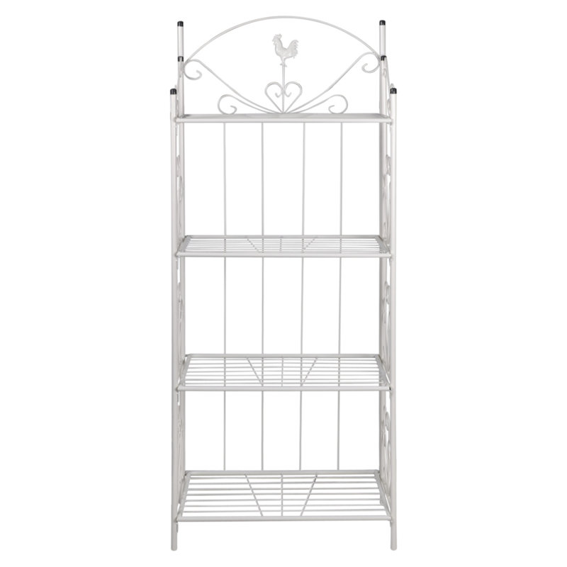 Metal Plant Stand, White