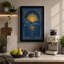 Golden Sun Over Water Art Deco - Wrapped Canvas-1640910090-1640910091