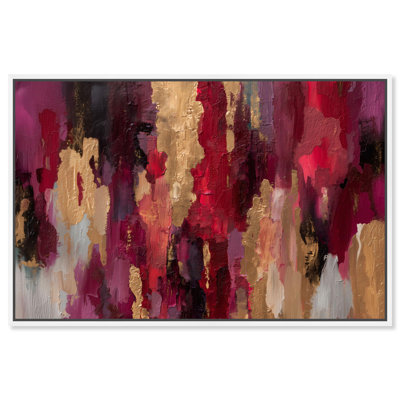 River of Lava II Abstract Art Canvas Print by Art Remedy