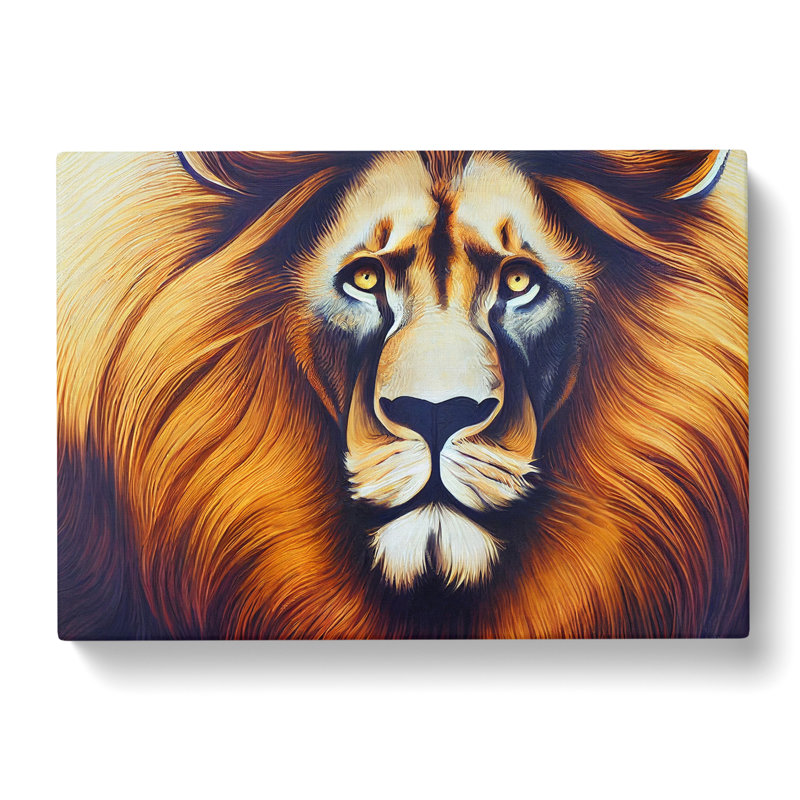 Stunning Lion - Wrapped Canvas