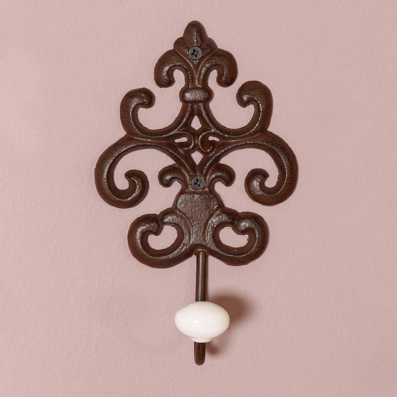 Metal Wall Wall Hook, Brown
