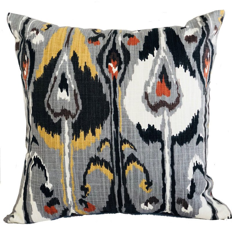 Coussin de luxe Tigerlily, 20 po x 36 po, Gris, Coussin lombaire