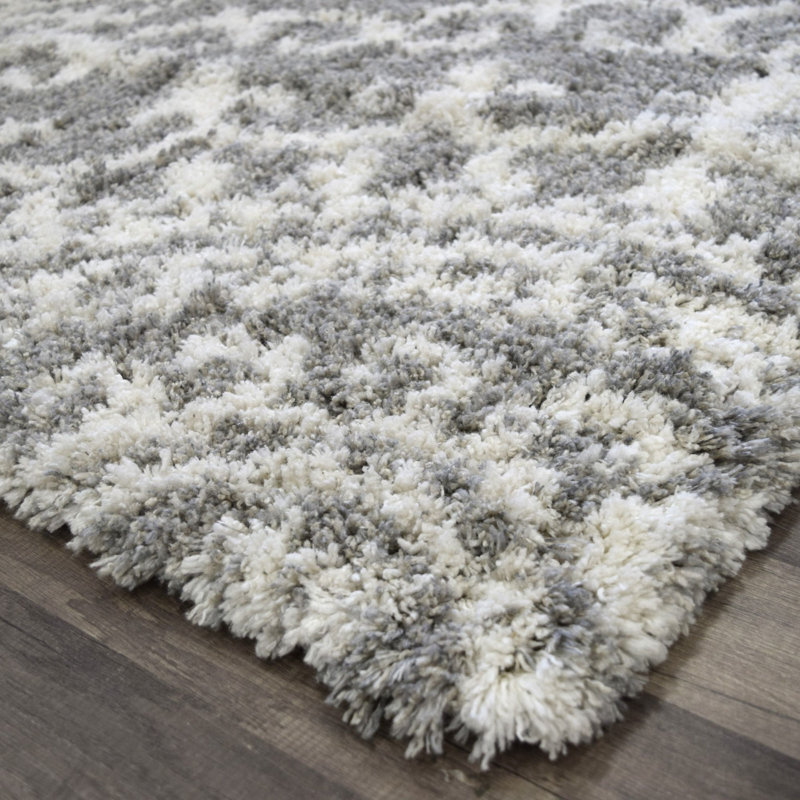 Tapis floral en polyester tissé à la machine Floral, Rectangle 8 pi 3 po x 10 pi