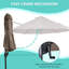 Fieldale 270cm Tilt Beach Parasol with Crank Lift