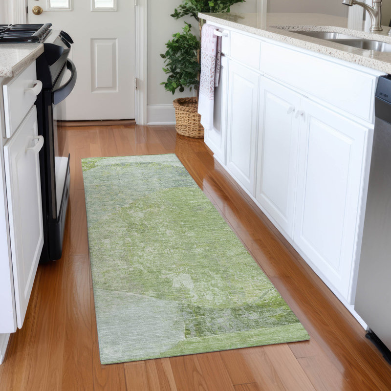 Tapis intérieur / extérieur lavable à la machine Claudian ACN1635, Tapis de couloir 2 pi 3 po x 7 pi 6 po