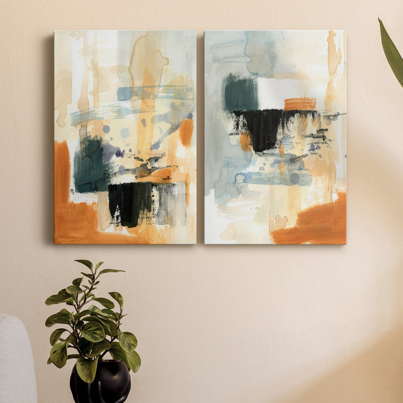" Seria III " 2 - Pieces Painting Print, 18" H x 24" W x 1" D