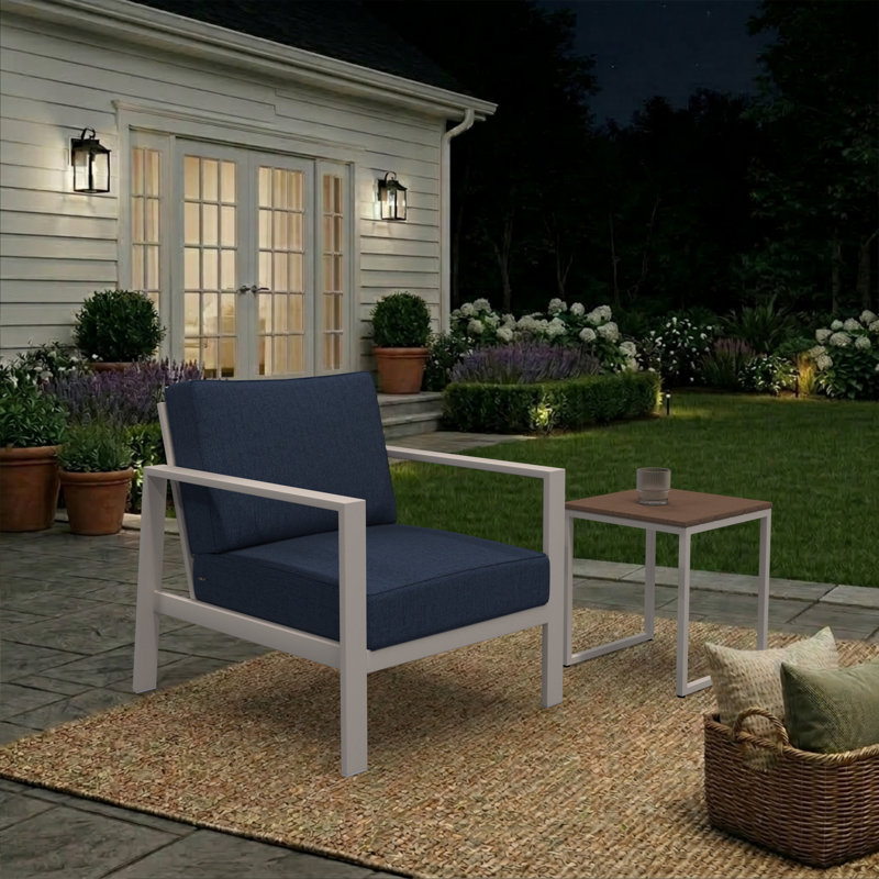 Sunbrella® Outdoor Deep Seating Louge Chair Cushion, 23" W x 25" D, Spectrum Indigo