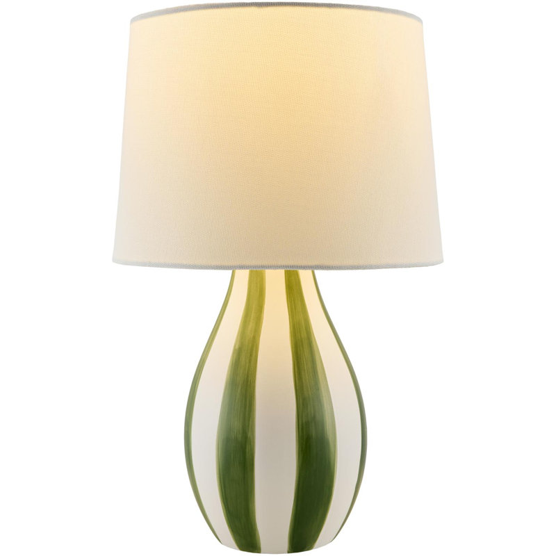 Lampe de table Owes, Vert/blanc