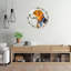 Horloge murale chien en verre coloré Beagle - 24 po