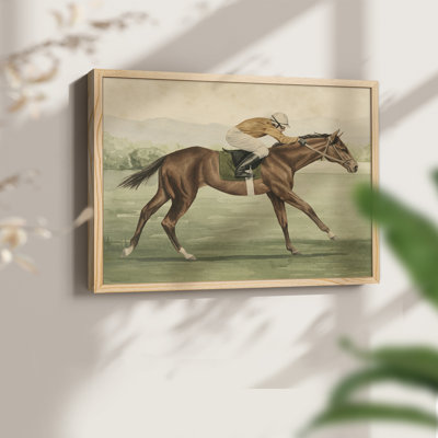 Équitation rétro II - reproduction encadrée - réarmable