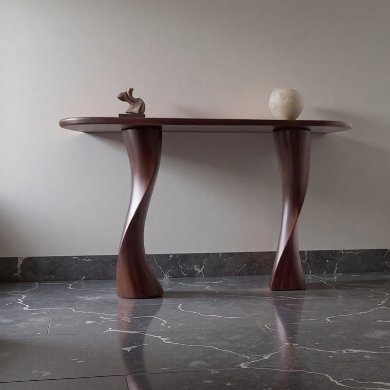 Nordic-style creative solid wood console table, 35.43" H x 59.06" W x 15.75" D