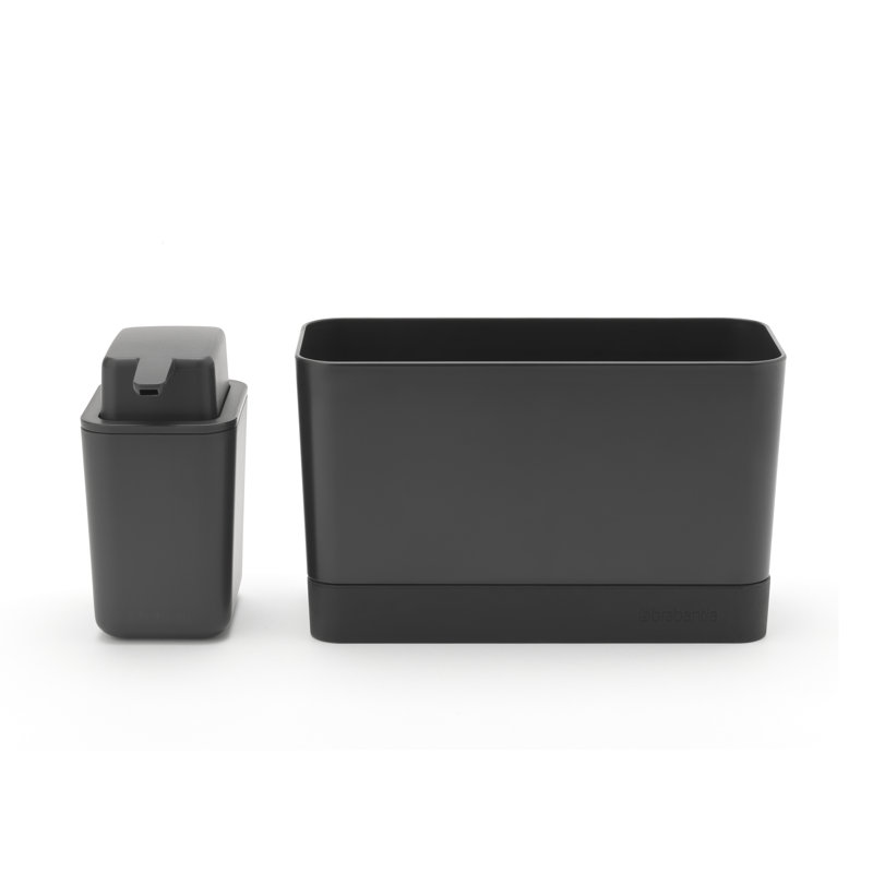 Brabantia Sinkside Sink Organiser Set, Dark Grey