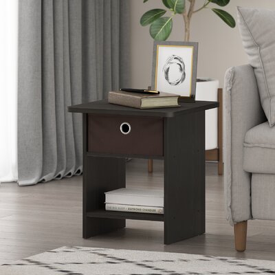 Ebern Designs Brigette Solid Wood Sled End Table with Storage & Reviews ...