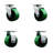 Poly on Cast Iron Caster Set with Ball Bearings 2 Swivel 2 Rigid_20S420-PUB-2-R-2-88911157