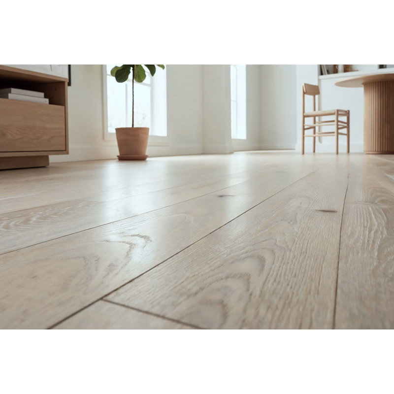 Parquet en bois d'acacia massif à finition gaufrée à grain de chêne acacia, 5/8 po (0,63 po) d'épaisseur x 4 1/3 po (4,3 po) x longueur variable