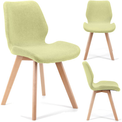 Montegut 41cm H Velvet Upholstered Upholstered Back Side Chair in Green
