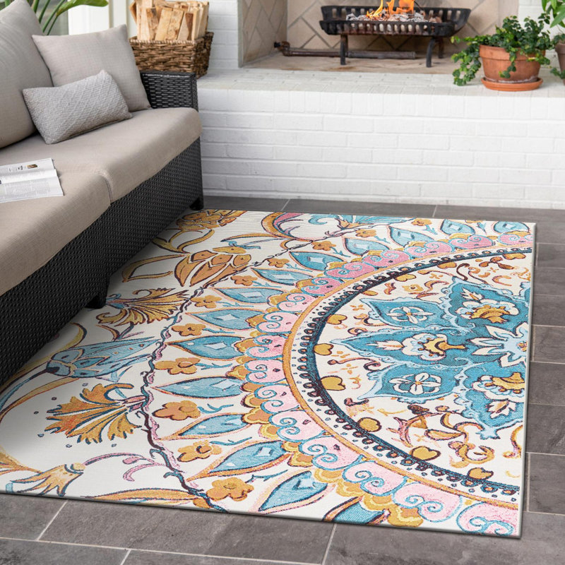 Heritage Lamotte Indoor/Outdoor Area Rug, Rectangle 5'1" x 8'