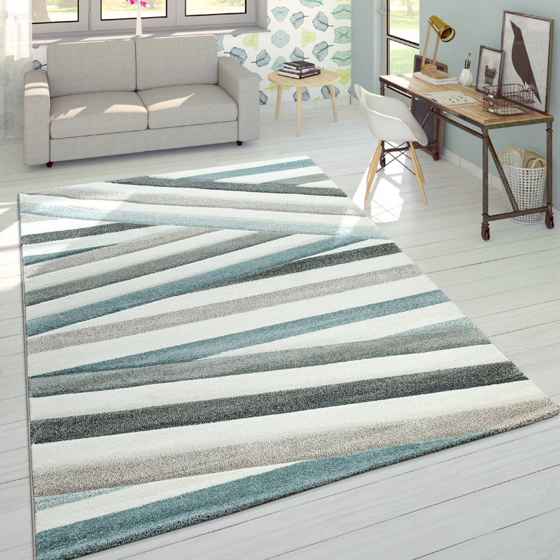 Sarko Abstract Flatweave Area Rug, Rectangular 60cm x 110cm