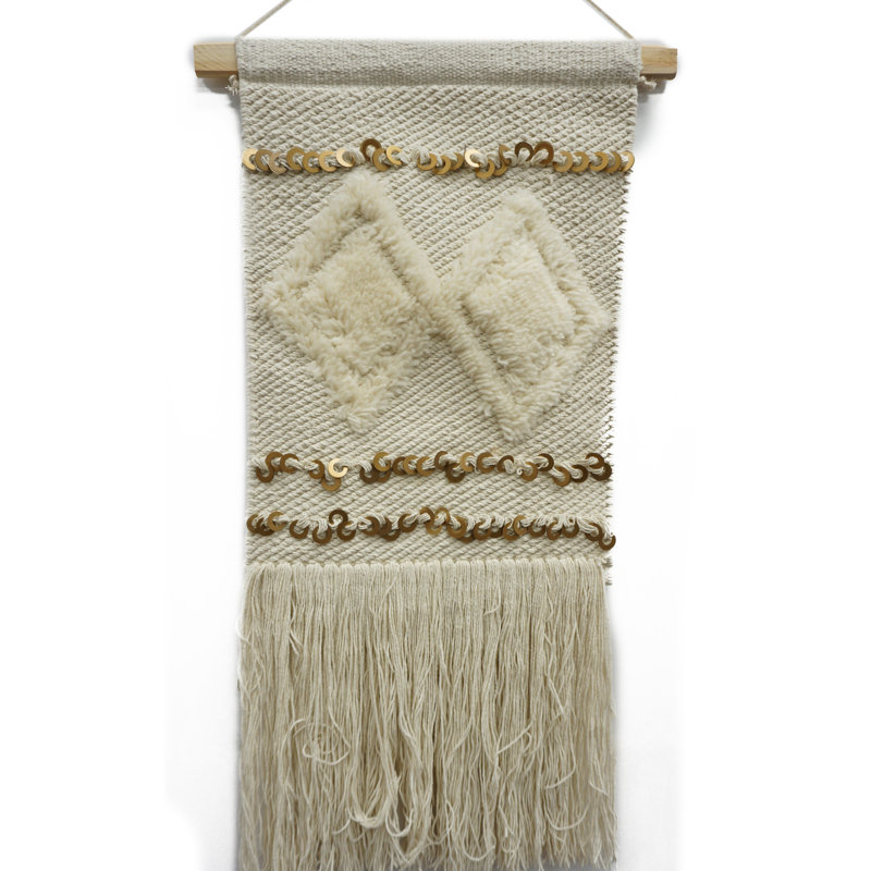 Macrame Hand Woven Wool Wall Hanging