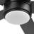 Schilling 52" Indoor Matte Black LED Ceiling Fan With Remote Control