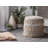 Genaro 44cm Wide Round Solid Colour Pouffe Ottoman