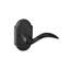 Bravura 909-1 Columbus Privacy Lever on Traditional Rectangular Rose in Matte Black - L-1336350504-1336350506