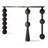 Black Solid Wood Console Table-1265096898