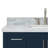 Moille 43" Single Bathroom Vanity in Midnight Blue, with 1.5 Italian Carrara Marble Top, Rectangle Sink-1279484827-1331439799