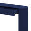 Console moderne avec design cannelé, plateau ovale et 2 tiroirs-119402479