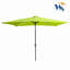 Parasol d'extérieur à DEL solaire 10 x 6,5T avec manivelle et bouton poussoir inclinable pour la cour-1483222730