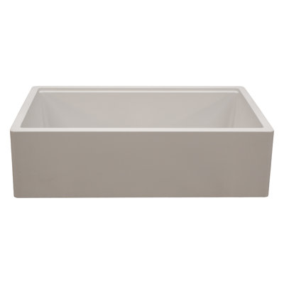 Titan Granite Composite 31" L x 19" W Farmhouse Kitchen Sink with Basket Strainer
