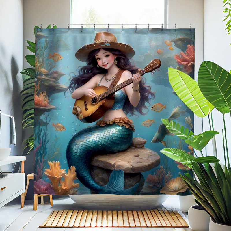 Rideau de douche Aquata Mermaid