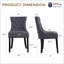 Chaise de salle à manger capitonnée Modern-129234610-129234606