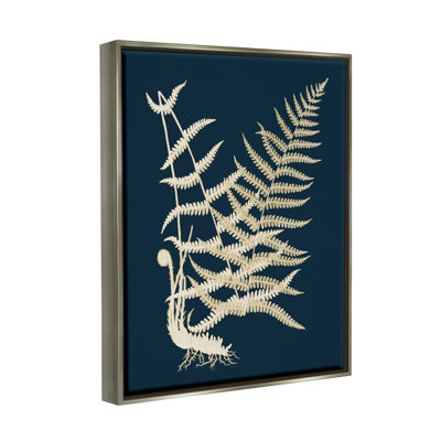 «Layered Fern Leaves Abstract Botanical Roots Shapes» par Piddix - impression sur toile