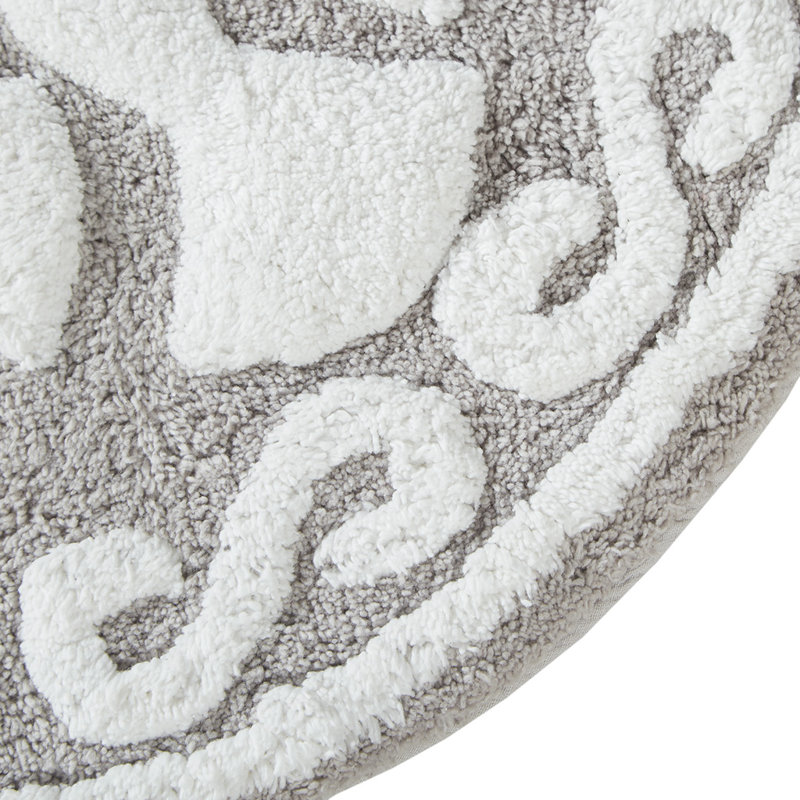 Tapis de bain en coton touffeté