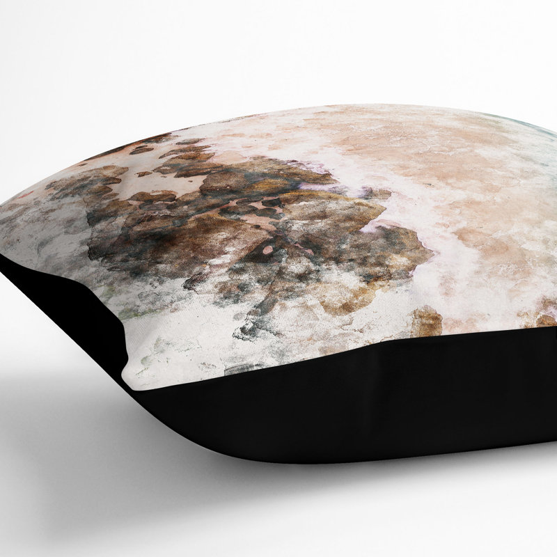Square Cushion, 55cm H x 55cm W x 20cm D, Black