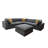 Mowywihead Full Compressed Modular Sectional-1058801058
